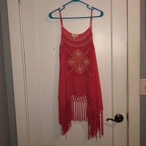 Fringed tank top
